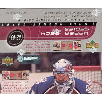 2002/03 Upper Deck Series 1 Hockey 24-Pack Box