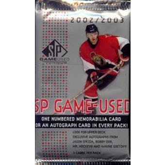 2002/03 Upper Deck SP Game Used Hockey Hobby Pack