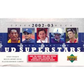 2002/03 Upper Deck Superstars Multi-Sport Hobby Box