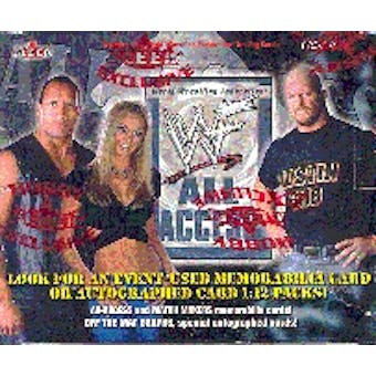 2002 Fleer WWF WWE All Access Wrestling Hobby Box