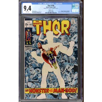 Thor #169 Double Cover CGC 9.4 (W) *0304413006*
