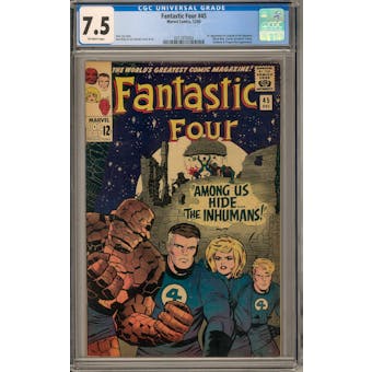 Fantastic Four #45 CGC 7.5 (OW) *0311875003*