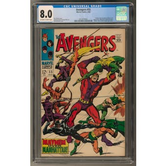 Avengers #55 CGC 8.0 (OW-W) *0313070002*