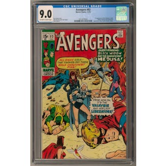 Avengers #83 CGC 9.0 (OW-W) *0313070004*