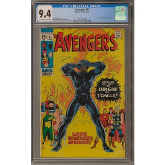 Avengers #87 CGC 9.4 (OW-W) *0313070005*