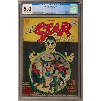 All Star Comics #33 CGC 5.0 (OW-W) *0314174001*