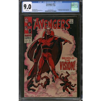 Avengers #57 CGC 9.0 (W) *0314752014*