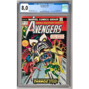 Avengers #125 CGC 8.0 (W) *0319784001*