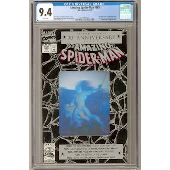 Amazing Spider-Man #365 CGC 9.4 (W) *0319804003*