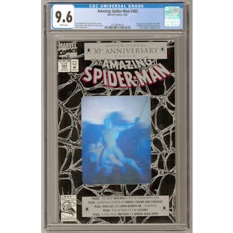 Amazing Spider-Man #365 CGC 9.6 (W) *0319804016*