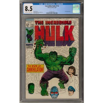 Incredible Hulk #116 CGC 8.5 (OW-W) *0319813011*