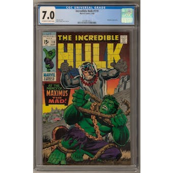 Incredible Hulk #119 CGC 7.0 (OW-W) *0319813012*