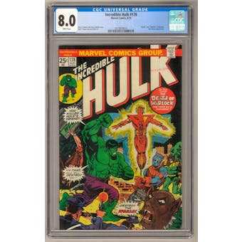 Incredible Hulk #178 CGC 8.0 (W) *0319839014*