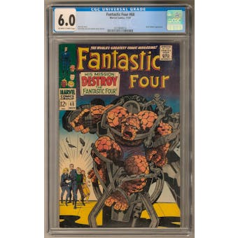 Fantastic Four #68 CGC 6.0 (OW-W) *0319848014*
