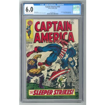 Captain America #102 CGC 6.0 (OW-W) *0319871013*