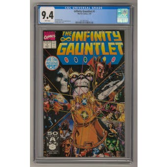 Infinity Gauntlet #1 CGC 9.4 (W) *0319872035*