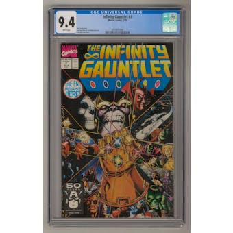 Infinity Gauntlet #1 CGC 9.4 (W) *0319872046*
