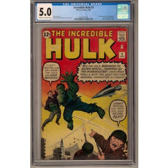 Incredible Hulk #3 CGC 5.0 (C-OW) *0320123006*