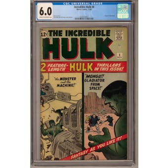 Incredible Hulk #4 CGC 6.0 (C-OW) *0320123007*