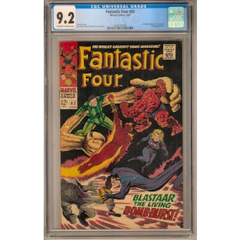 Fantastic Four #63 CGC 9.2 (OW-W) *0320125008*