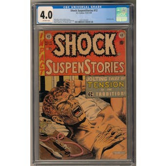 Shock SuspenStories #12 CGC 4.0 (OW) *0321245009*