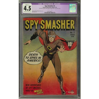 Spy Smasher #2 CGC 4.5 (OW-W) Restored *0321245011*