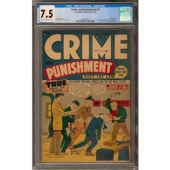 Crime and Punishment #3 CGC 7.5 (C-OW) *0323683011*