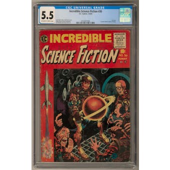 Incredible Science Fiction #30 CGC 5.5 (OW-W) *0323691006*