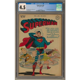 Superman #40 CGC 4.5 (C-OW) *0329016005*