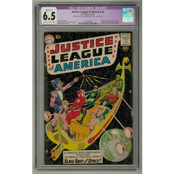 Justice League of America #3 CGC 6.5 (C-OW) Restored *0329280007* Slight (C-1)