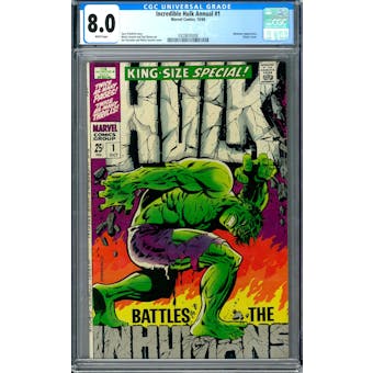 Incredible Hulk Annual #1 CGC 8.0 (W) *0329830008*