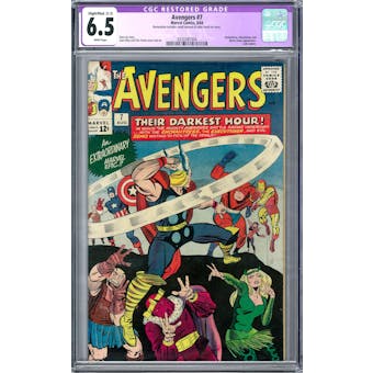 Avengers #7 CGC 6.5 Slight/Mod. (C-2) (W) *0330381004*
