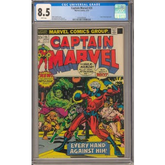 Captain Marvel #25 CGC 8.5 (W) *0330426004*