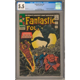 Fantastic Four #52 CGC 5.5 (OW-W) *0330426006*