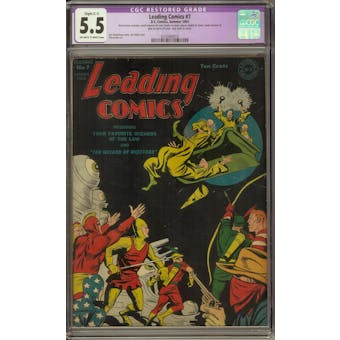 Leading Comics #7 CGC 5.5 Slight (C-1) Restoration (OW-W) *0330484010*