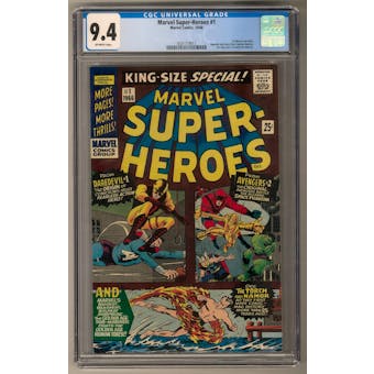 Marvel Super-Heroes #1 CGC 9.4 (OW) *0331719017*