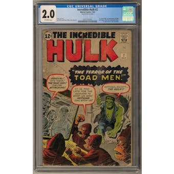 Incredible Hulk #2 CGC 2.0 (OW) *0331732005*