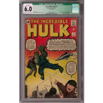 Incredible Hulk #3 CGC 6.0 (LT-OW) Qualified *0331740006*