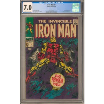 Iron Man #1 CGC 7.0 (OW-W) *0333431001*