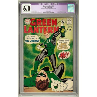 Green Lantern #59 CGC 6.0 Slight (C-1) Restoration (OW-W) *0334554021*