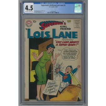 Superman's Girlfriend Lois Lane #3 CGC 4.5 (OW-W) *0335629022*