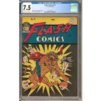 Flash Comics #74 CGC 7.5 (OW-W) *0335749004*