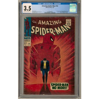 Amazing Spider-Man #50 CGC 3.5 (C-OW) *0335865004*