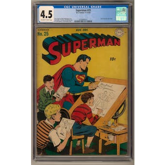 Superman #25 CGC 4.5 (OW-W) *0339685012*