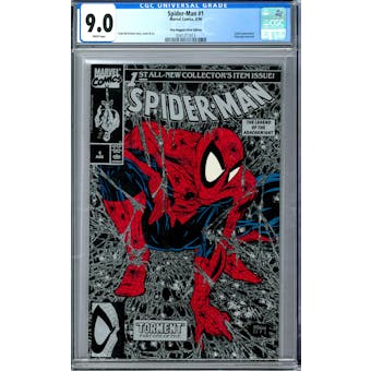 Spider-Man #1 Poly-Bagged Silver Edition CGC 9.0 (W) *0341311013*