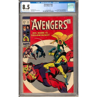 Avengers #59 CGC 8.5 (OW-W) *0341365008*