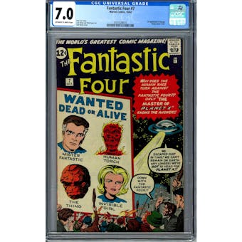 Fantastic Four #7 CGC 7.0 (OW-W) *0341628010*