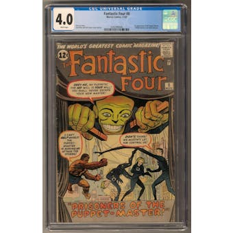 Fantastic Four #8 CGC 4.0 (W) *0342946006*