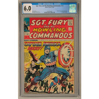 Sgt. Fury and His Howling Commandos #13 CGC 6.0 (OW-W) *0343620006*