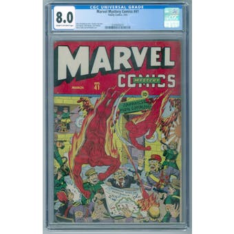 Marvel Mystery Comics #41 CGC 8.0 (C-OW) *0344645010*